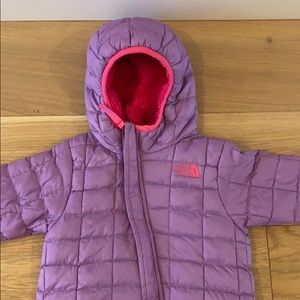 North face puffer snow suit